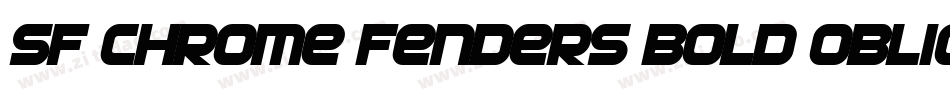 SF Chrome Fenders Bold Oblique字体转换